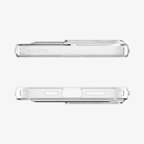 ACS04832 - iPhone 14 Pro Max Case Crystal Slot in crystal clear showing the back with card in slot